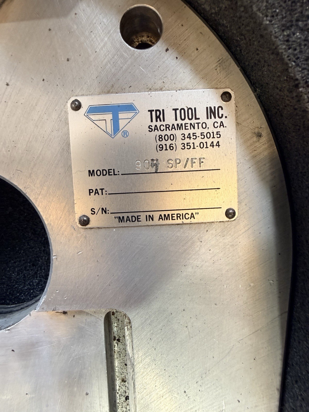 TRI Tool Inc. 904 SP/FF Pneumatic Manual Flange Facer w/ Case & Manual