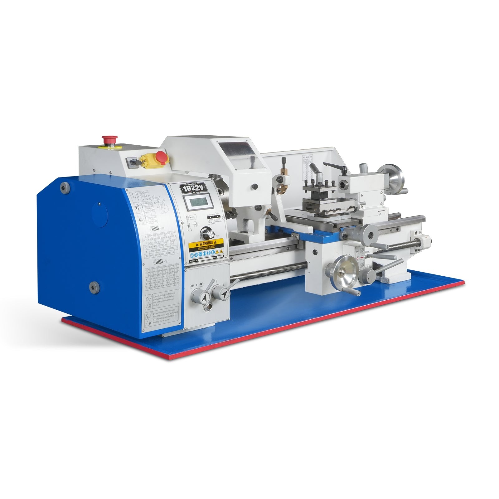 110V 1.5HP 10”x22” Metal Lathe Machine,0-2000 RPM Variable Speed, 1022V