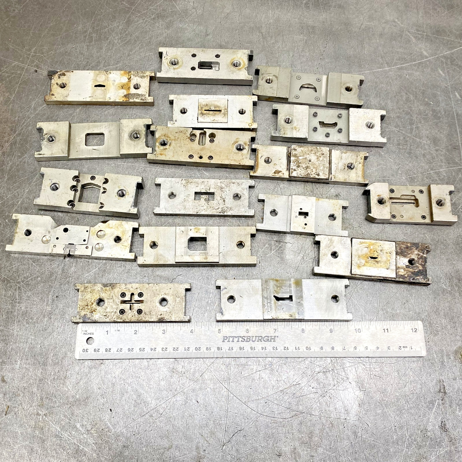 Precision Die Set Pneumatic Punch Press Stamping Die Parts Lot of 31 lbs