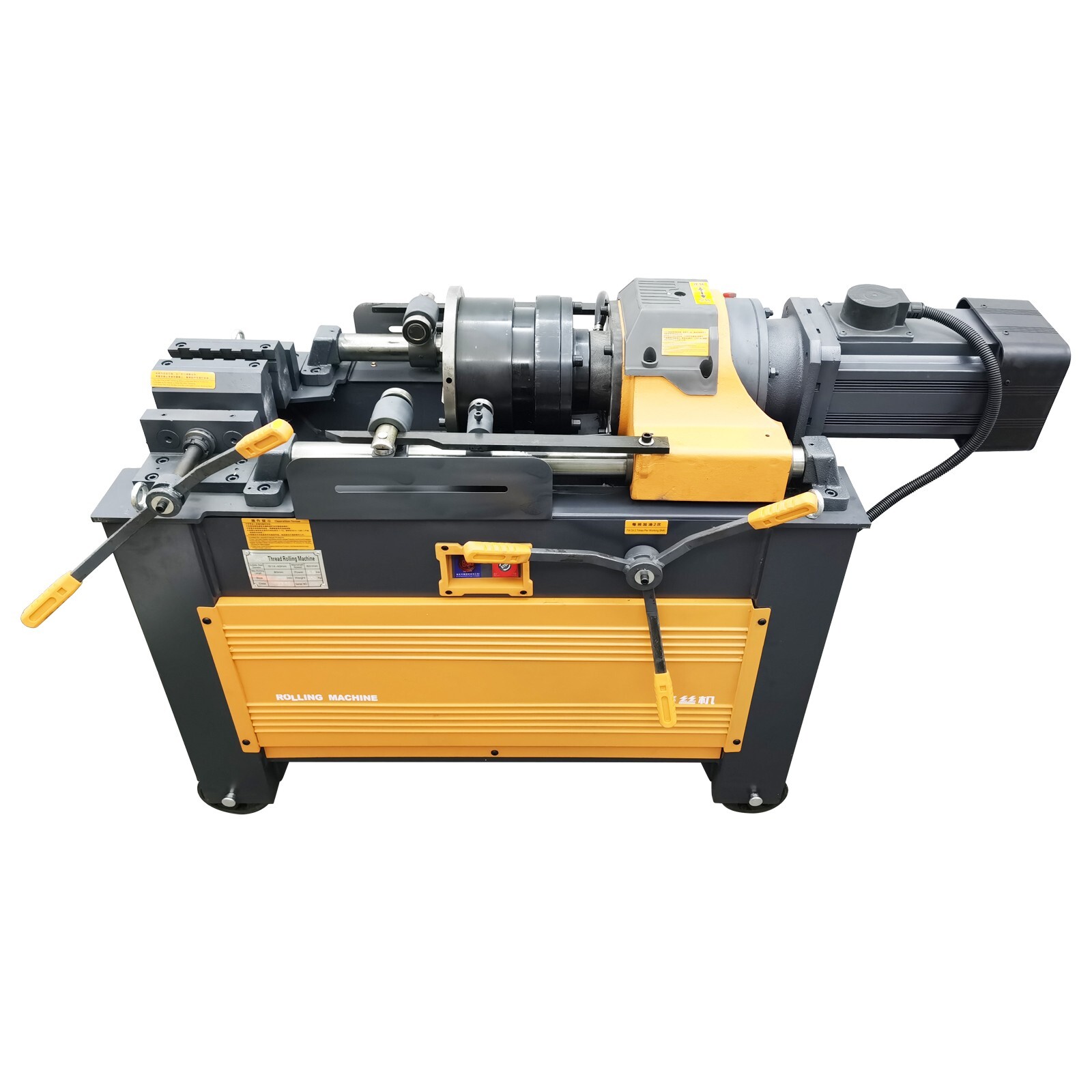 220V 0.6-1.6″ Electric Rolling Steel Bar Straight Thread Round Rolling Machine