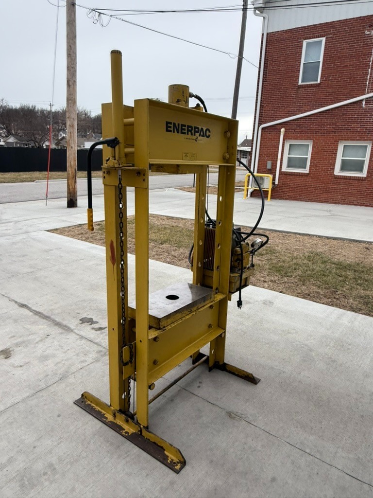 50 Ton 13″ Stroke Enerpac H-FRAME Electric HYDRAULIC PRESS 120V Single Phase