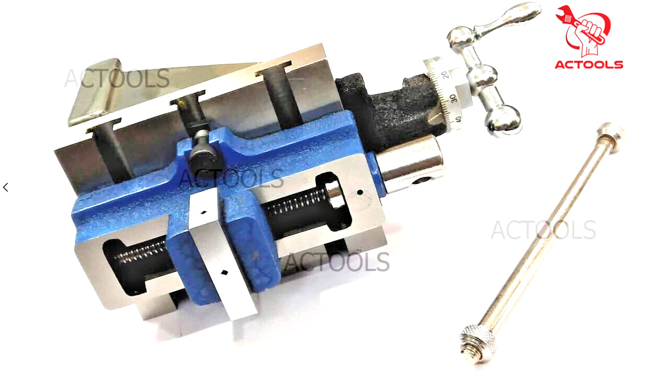 Lathe Vertical Milling Slide 4″ x 5″ Fixed Base With 2″ Self Centering Vice USA