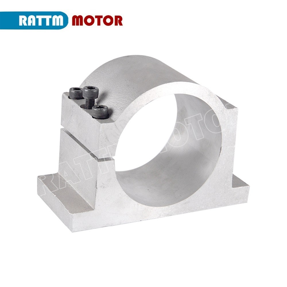 65mm 80mm 100mm Dia Cast Aluminium Spindle Motor Bracket Clamp Fixture Holder