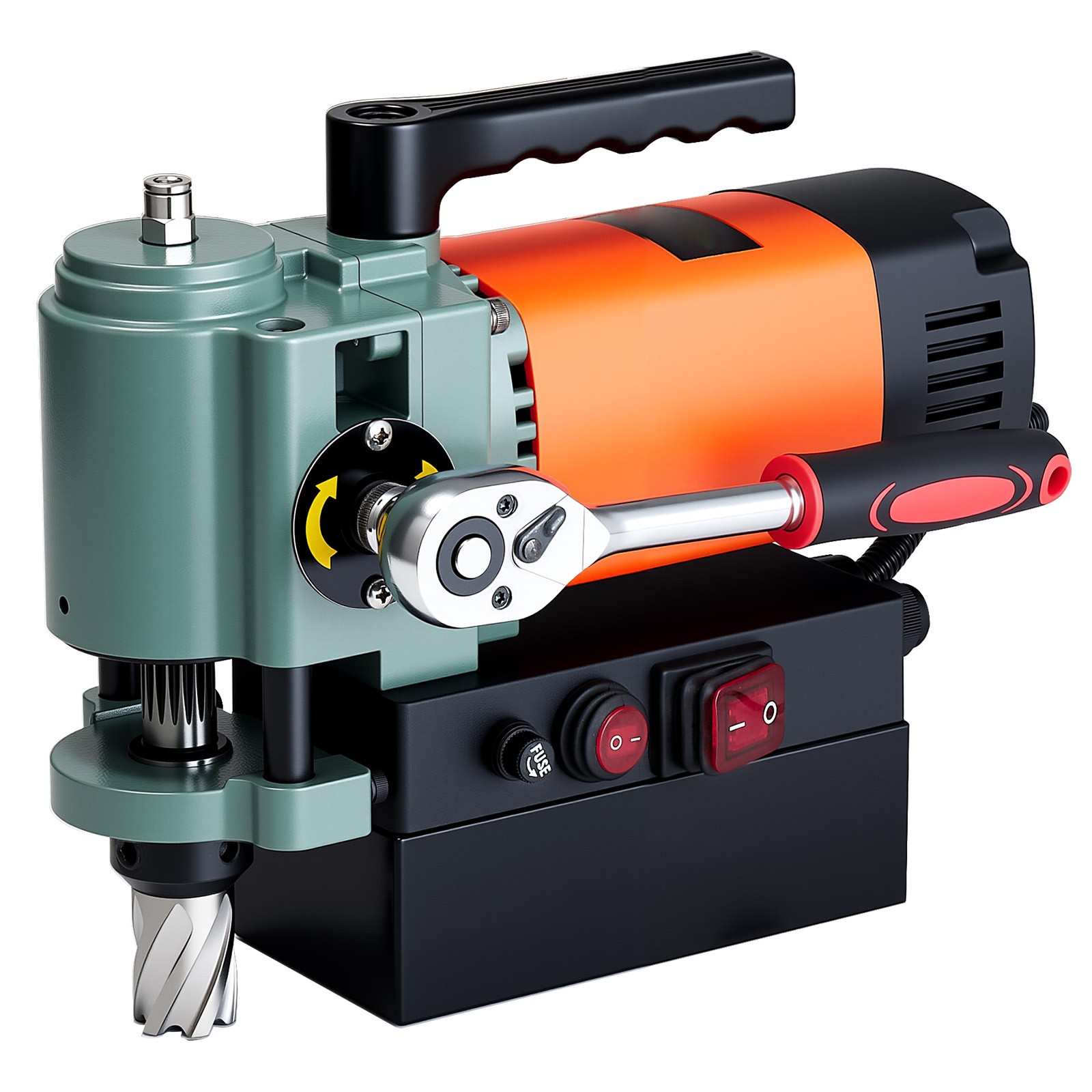 Low Profile Magnetic Drill Press Mag Drill Press 1300 W 1.4 in Boring Dia
