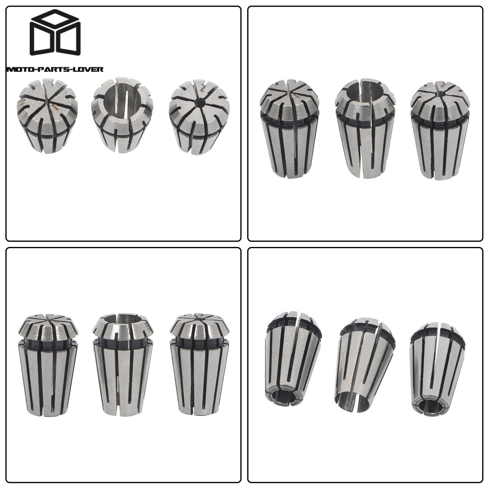 ER11 Spring Collets 1mm 2mm 3mm 4mm 5mm 6mm 7mm 7pcs Set