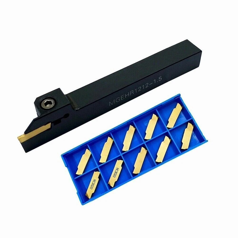 12mm lathe slotting tool MGEHR 1.5 / 2 / 3 mm+10 pieces inserted with wrench