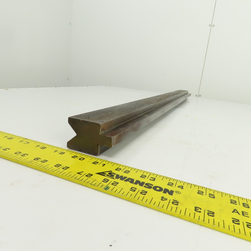 36-3/4″ Press Brake Forming 90° V Angle Die Block 1/2″ Tang 1-5/8″H 1-1/2″ Thic