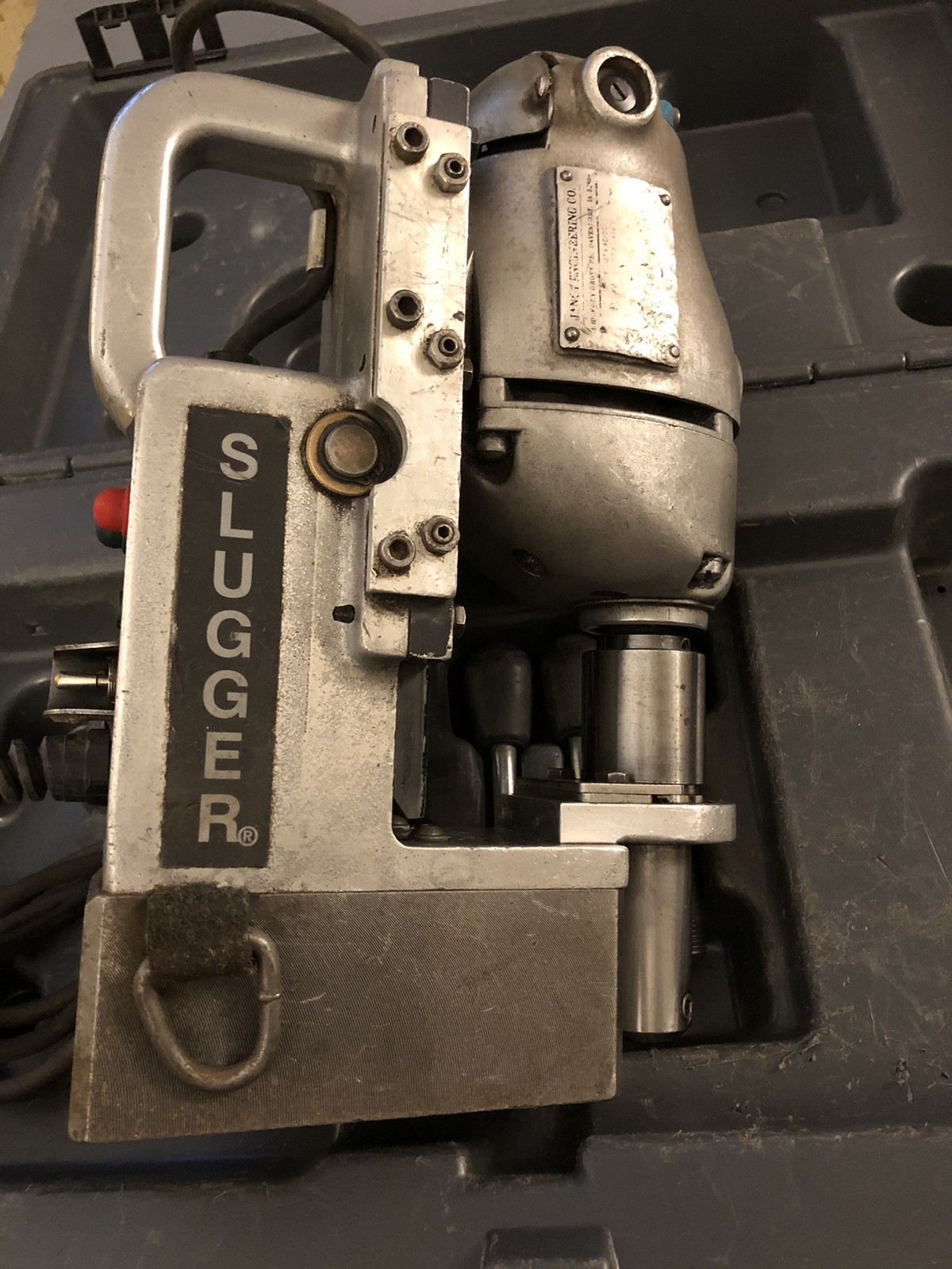 Jancy Engineering Slugger Magnetic Drill In Case – USA – Good Working 👍