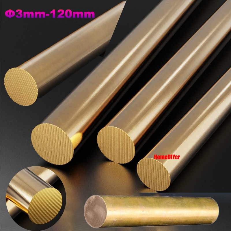 H59 Brass Round Bars Solid Rod Diameter 3mm-120mm Length 100mm 150mm 200mm-300mm