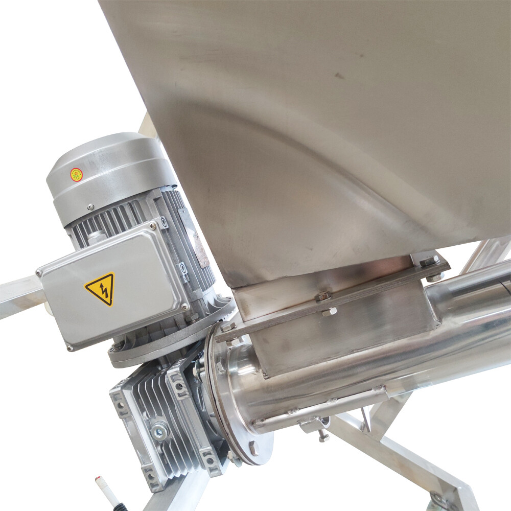 Electric Screw Conveyor Feeder Auger Hopper 1.7m Height 220V 1.1KW Single-phase