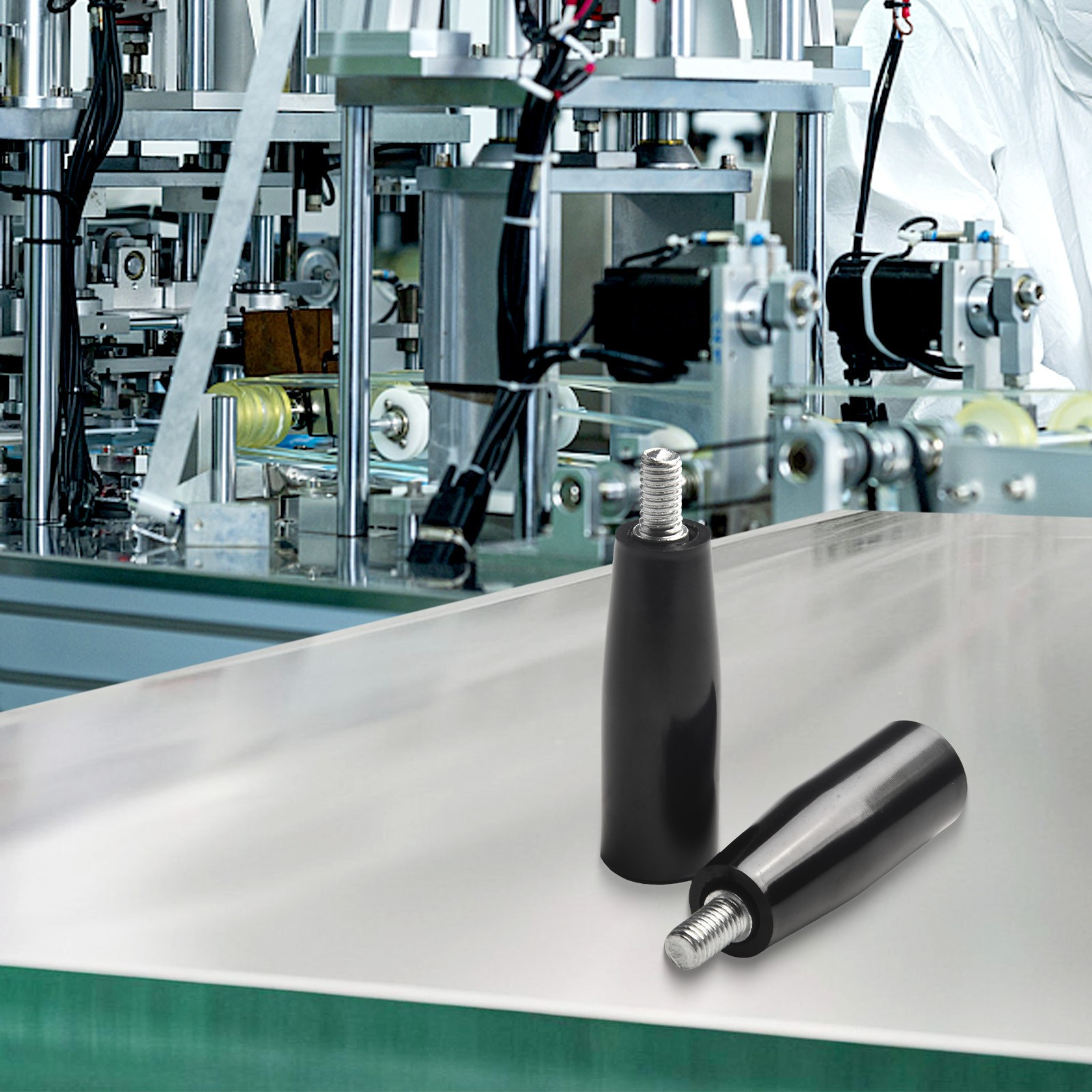 Revolving Handle for Milling Machinery Sturdy and Reliable Male Threaded Stem