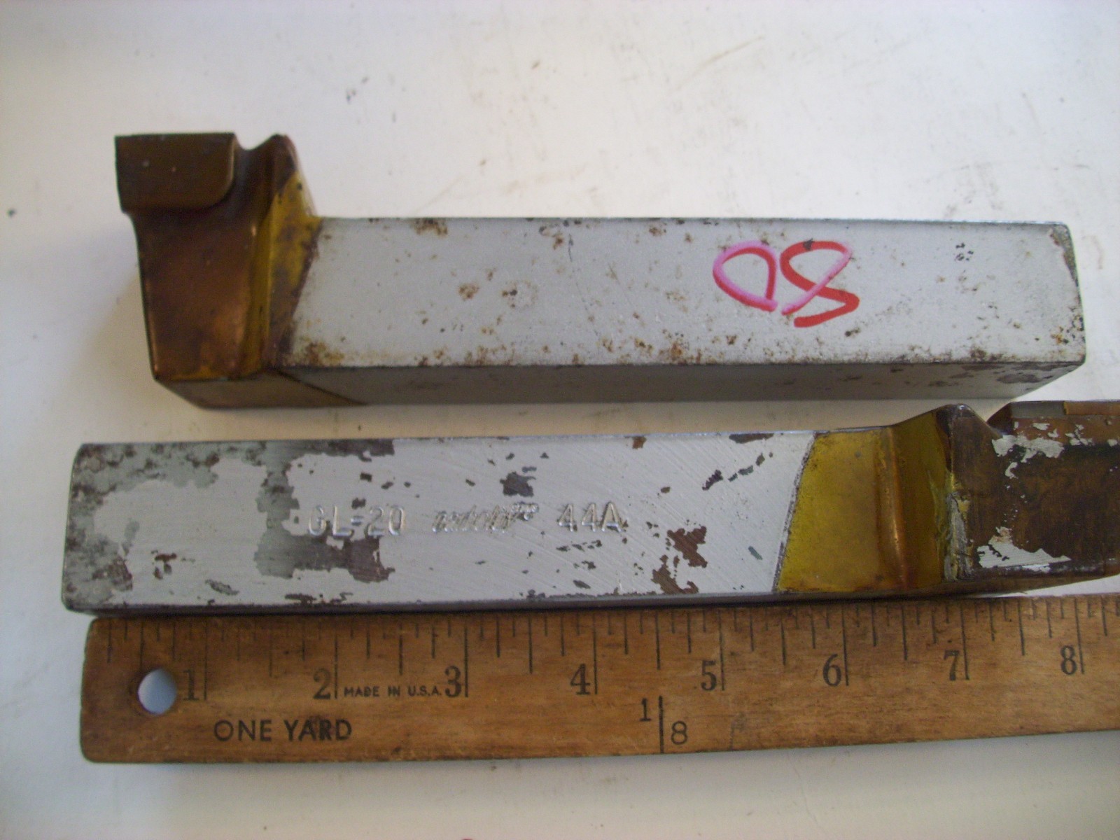 2 NOS Carboloy Cemented Carbide Cutting Tools-Metal Lathe GL-20 44A 1 1/4″ SQ.