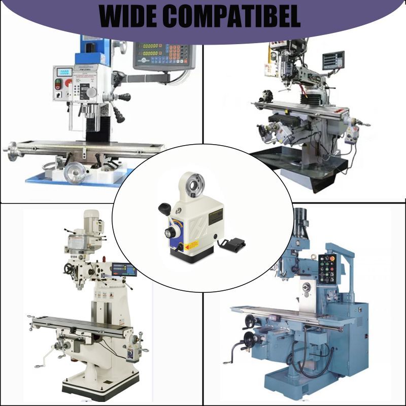 Power Feed Z-Axis for Bridgeport Knee Type Mill Machine 450 in-lb Torque 200RPM