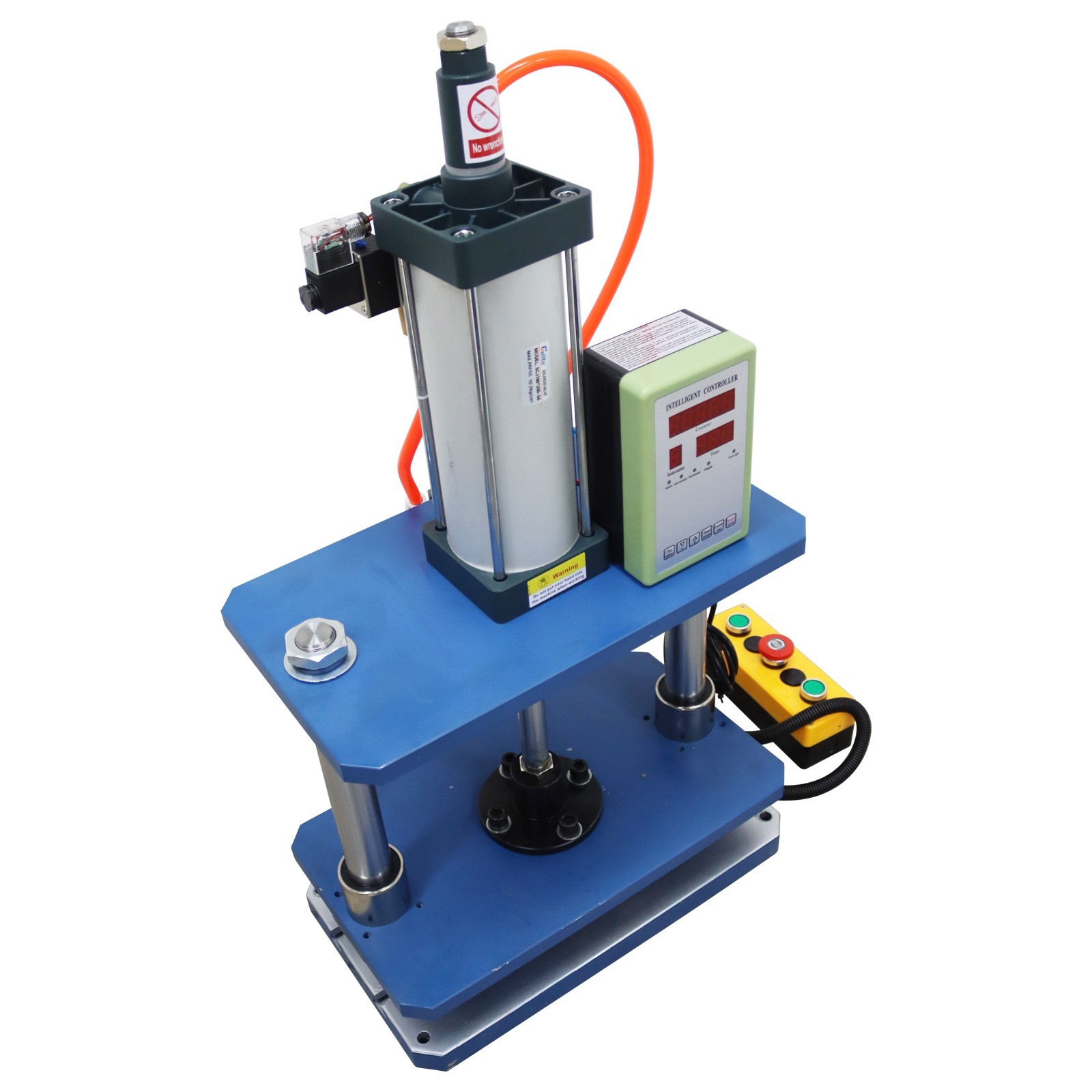 110V 1102lbs Pneumatic Punch Machine with Controller 7.87-1.96in Double-column