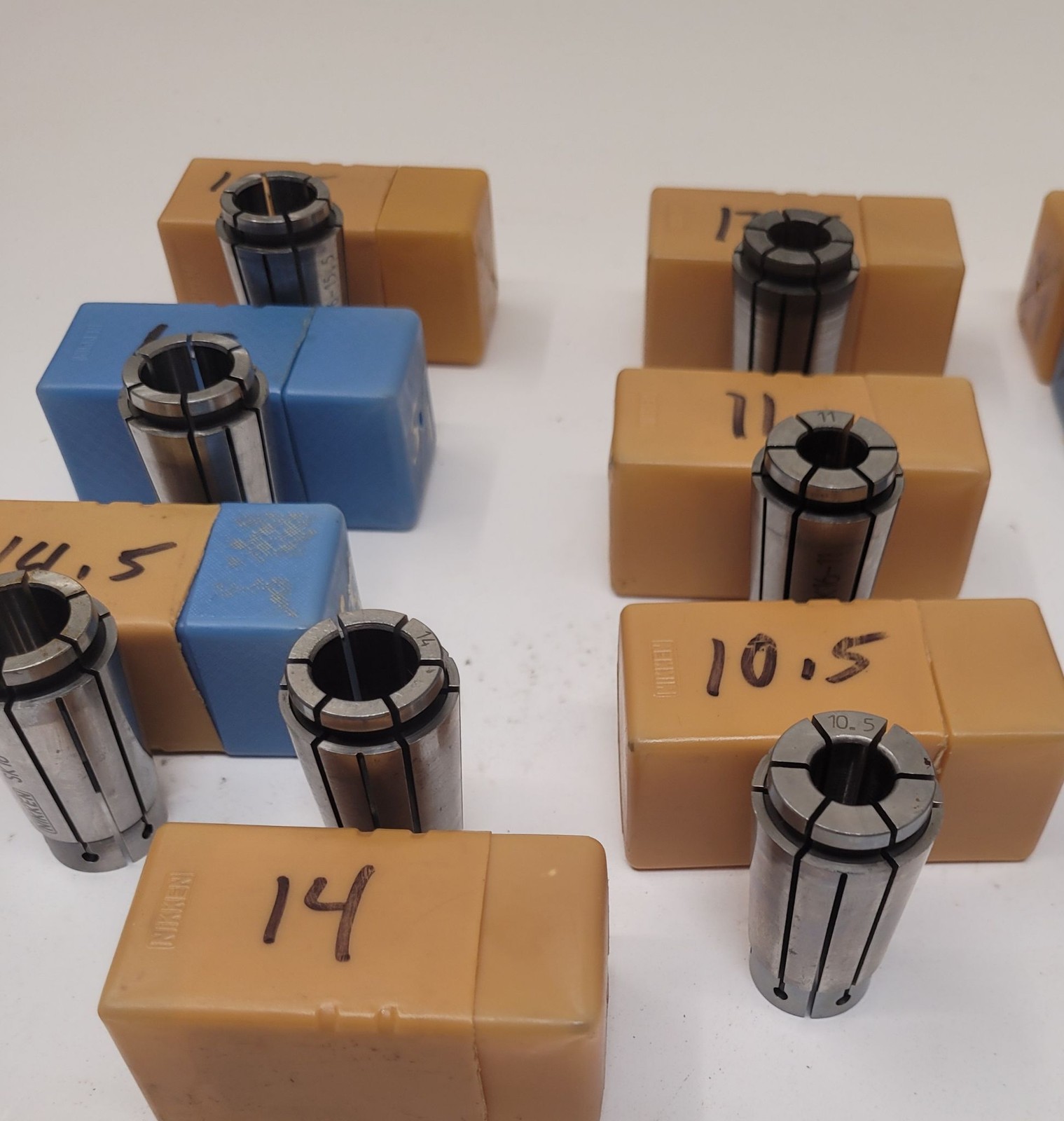 NIKKEN SK16 Collets – Set of 15 – Various Sizes