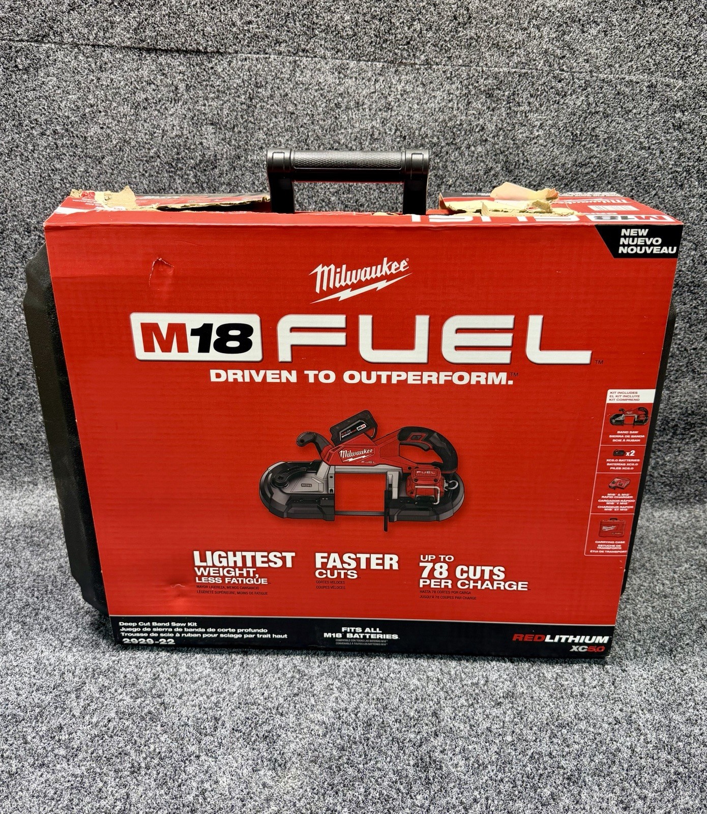 Milwaukee 2929-22 M18 Fuel Deep Cut Band Saw Kit NEW