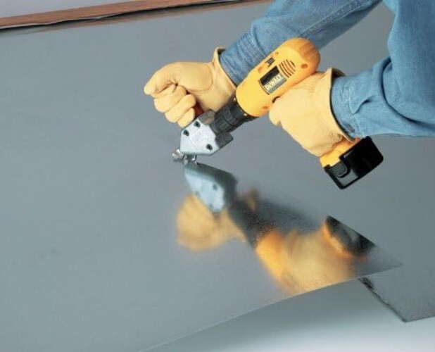Durable Turbo Shear Attachment: Effortless 20 Gauge Metal Cutting Solution