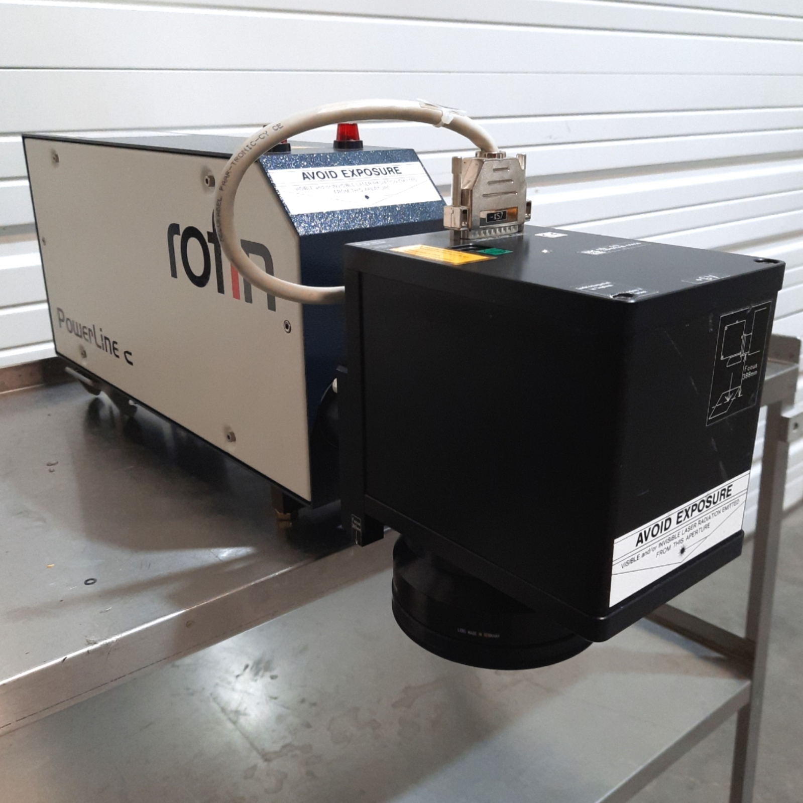 Rofin RSM 10 E Powerline E Laser Marking Head Nd:YAG 10W@1064nm 180mm Area 230V