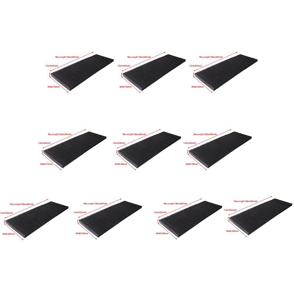 CNC Engraver Machine Protector Flat Accordion Bellow Way Cover High-Flexible