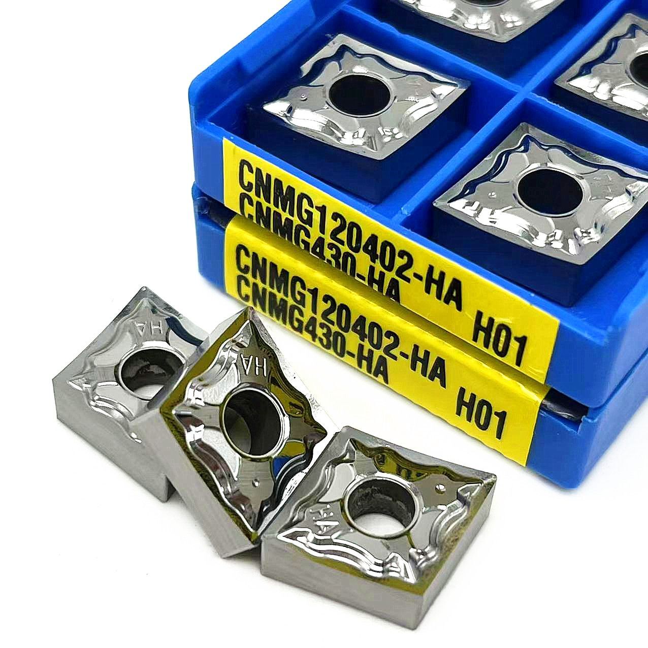 Carbide Inserts Aluminum Lathe Cutting External Turning Tools CNMG120408 HA H01