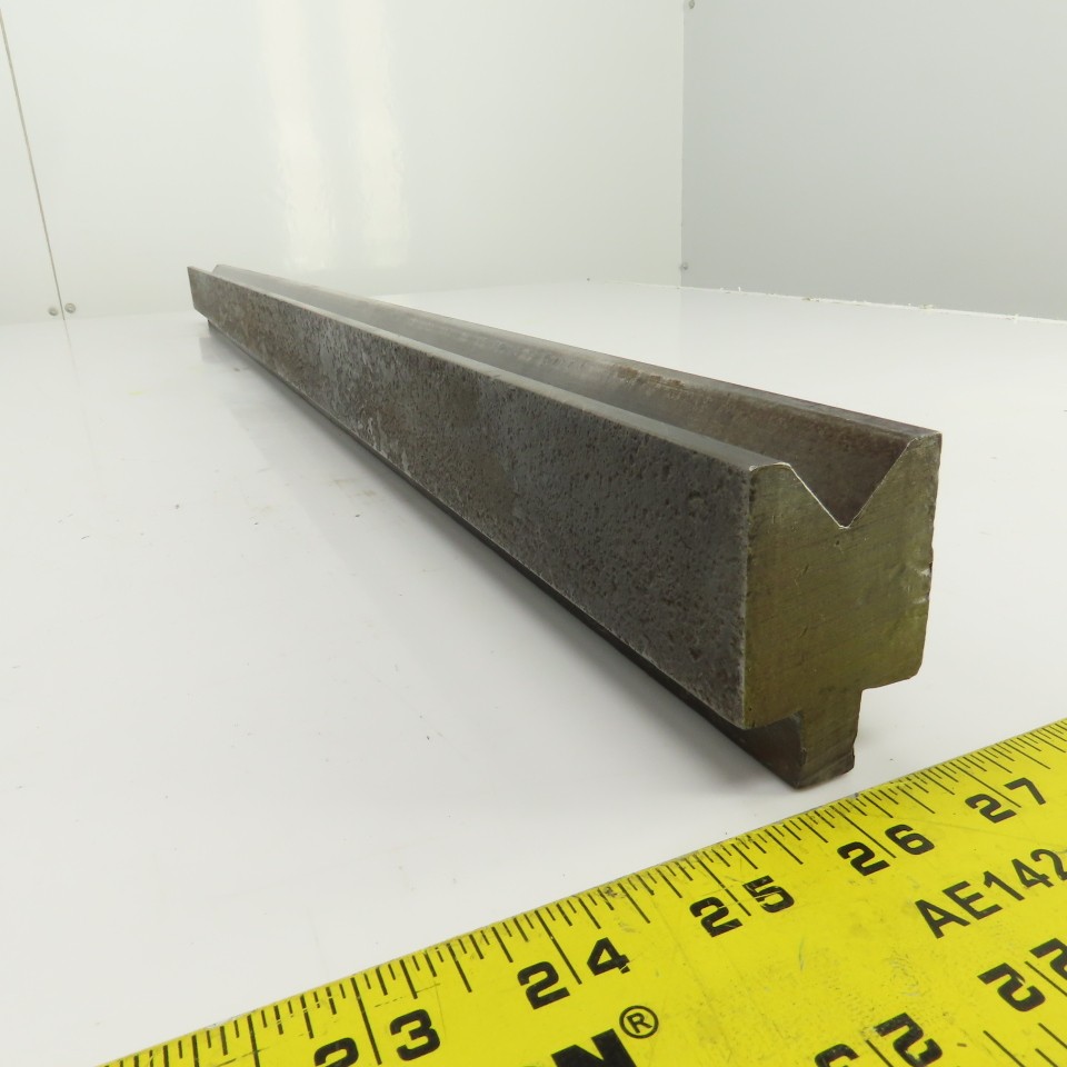 36-3/4″ Press Brake Forming 90° V Angle Die Block 1/2″ Tang 1-5/8″H 1-1/2″ Thic