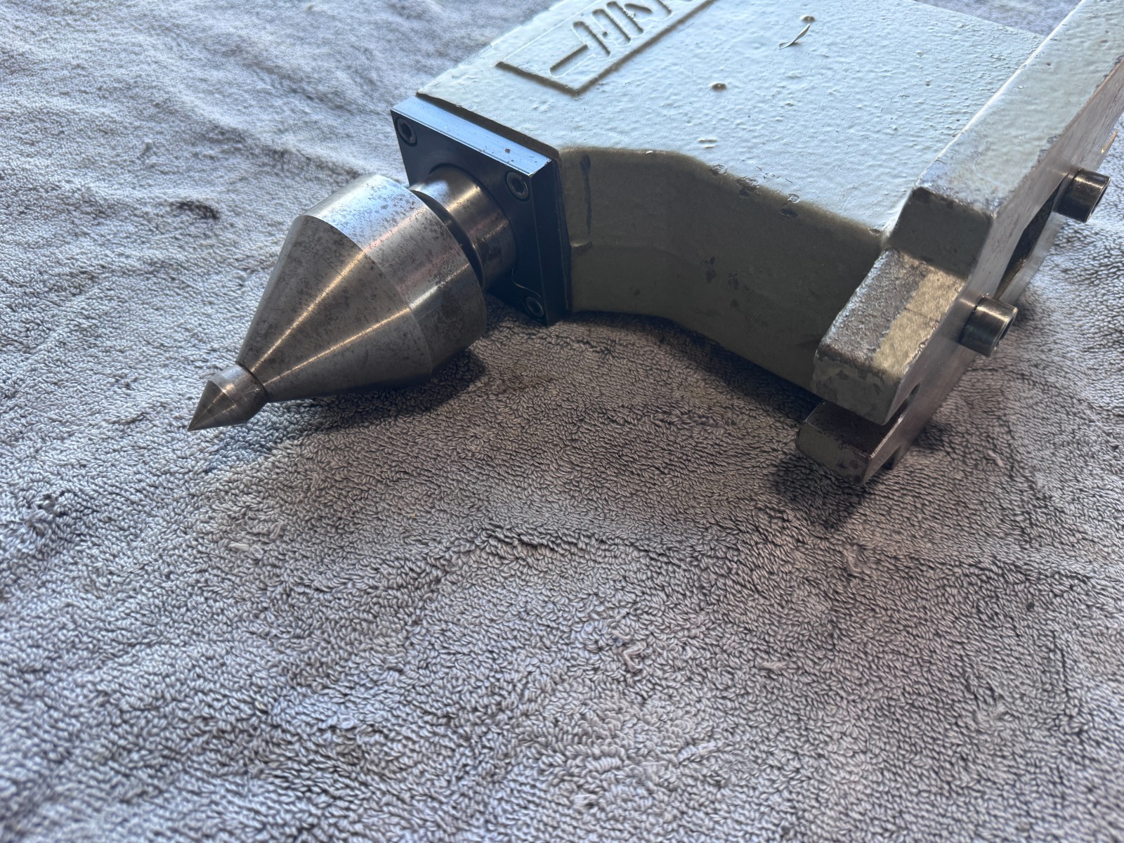 Haas HTS6 Manual Tailstock with Royal Versa-Turn Live Center #3 Morse Taper