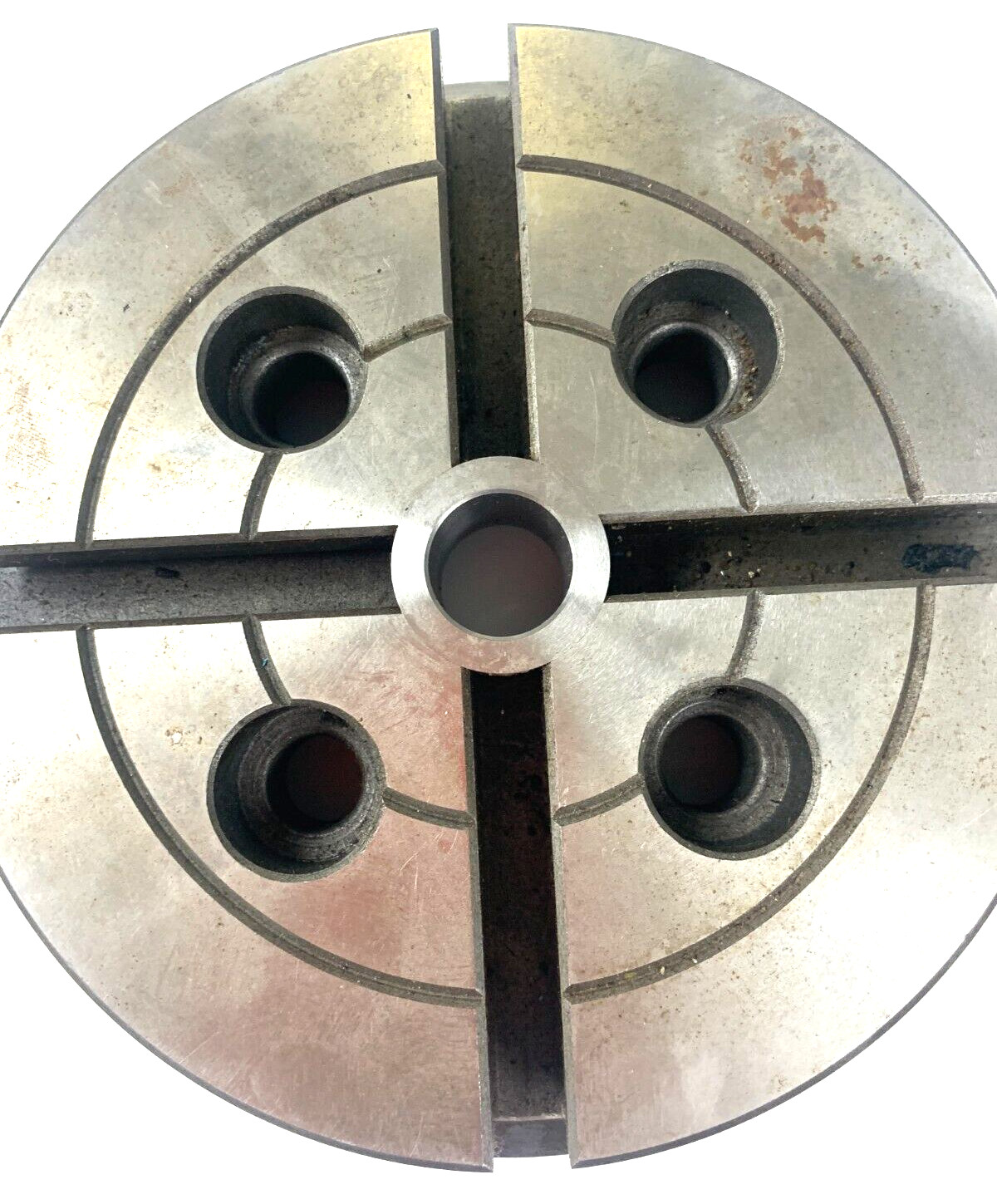 UNBRANDED 4 SLOT WORK HOLDING LATHE FACE PLATE 7″x2″