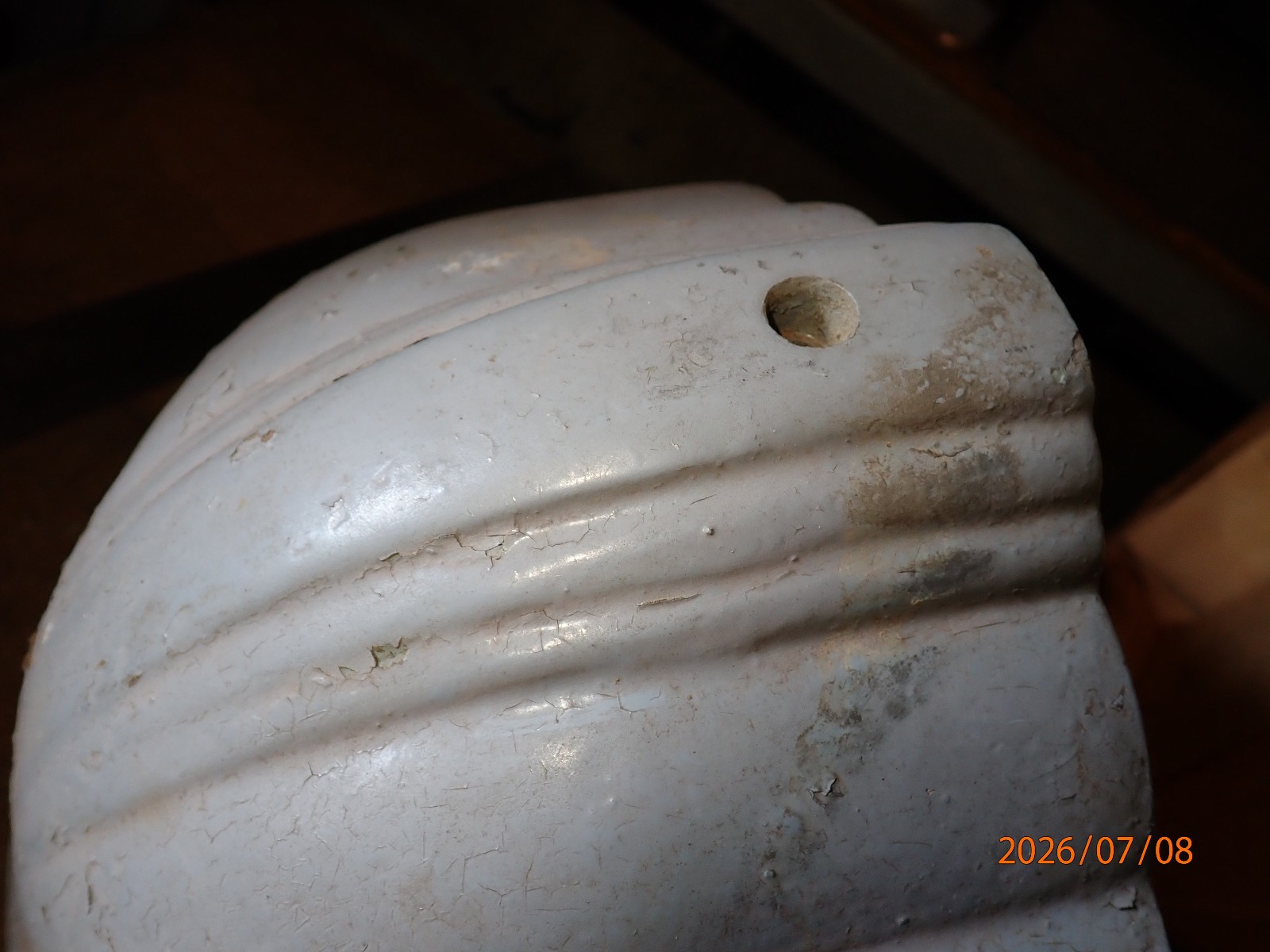 VERY EARLY DELTA MILWAUKEE 17″ DRILL PRESS FRONT PULLEY COVER CAST IRON CASTING