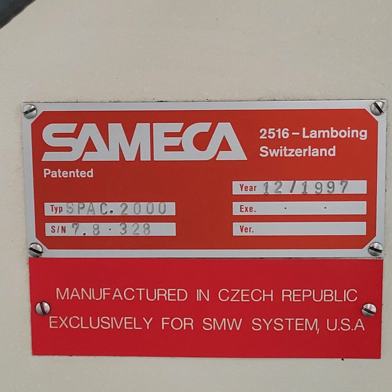 SMW SPACESAVER 2000 BARFEED, SAMECA TYPE SPAC.2000