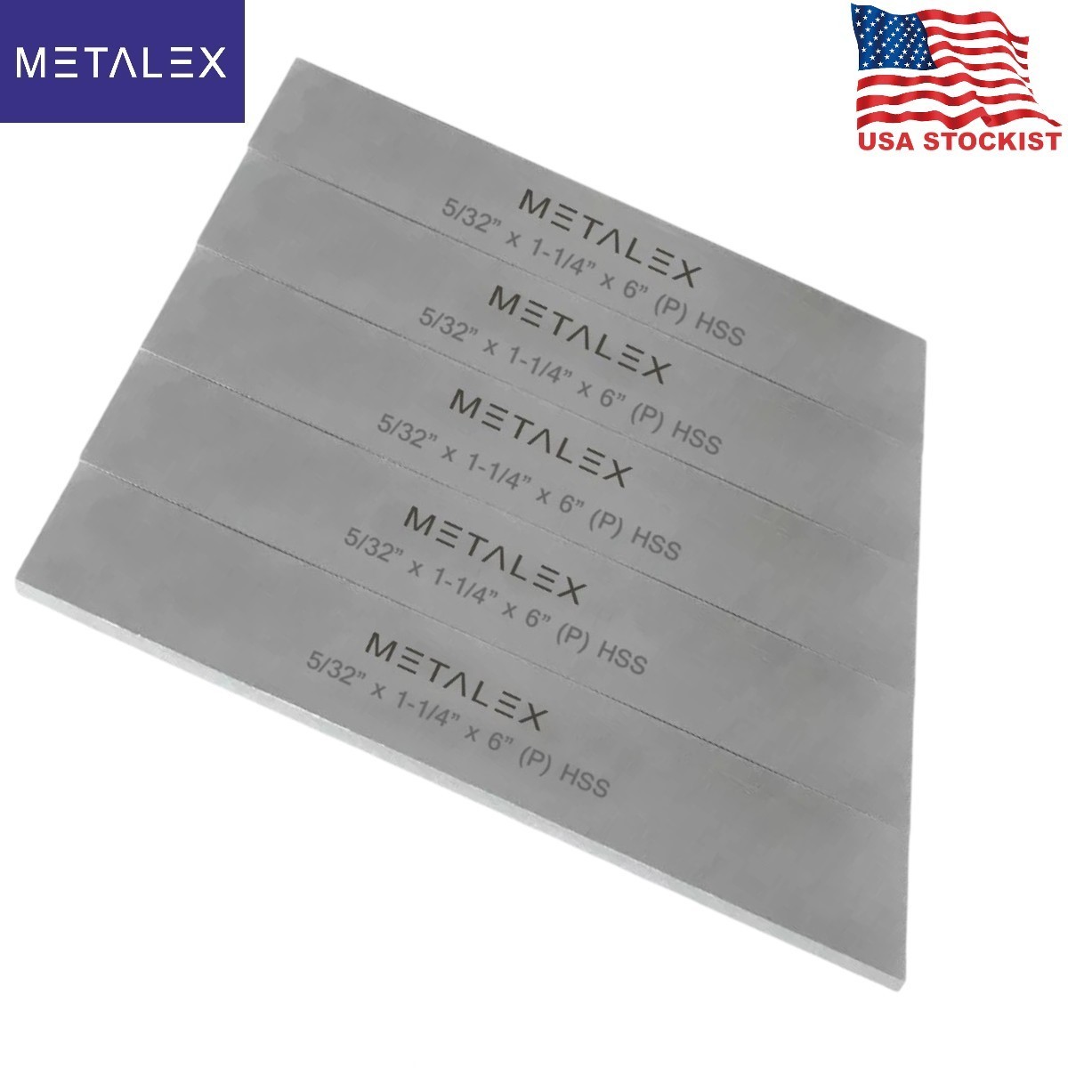 5x HSS Blade 5/32″ x 1-1/4″ x 6″ Inch Lathe Cut Off Parting Tool Holder M2 Grade