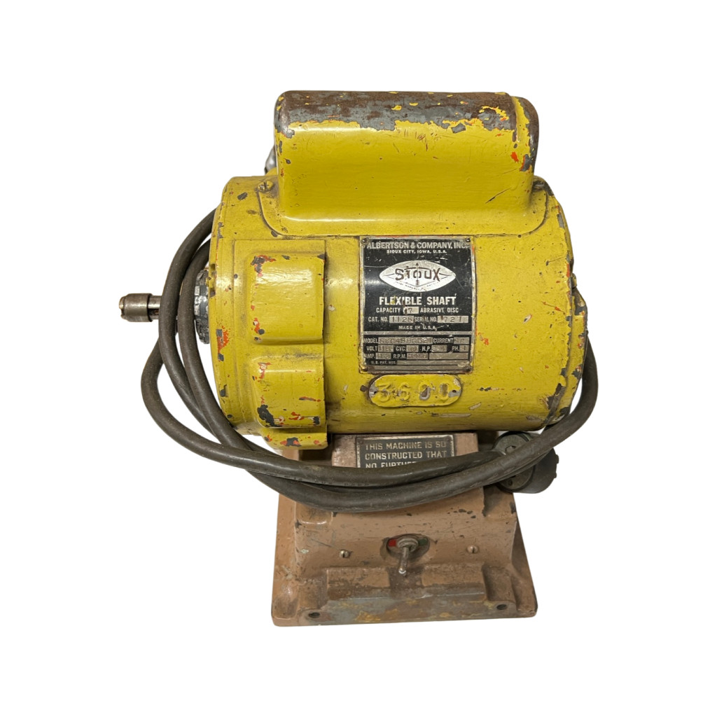 Vintage Albertson & Company Sioux 5KC45HG324 Flexible Shaft Grinder 3450 RPM