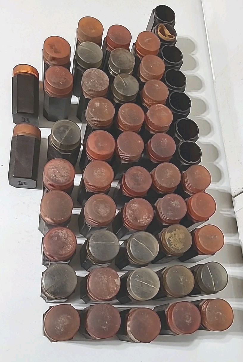 Vintage South Bend Lathe Collet Containers 52 Collet Holders BAKELITE?