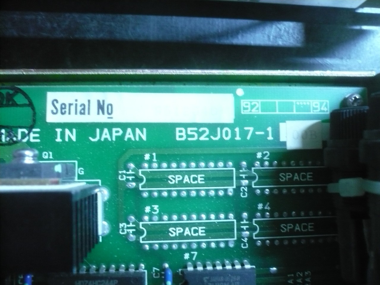 Brother HS-3100, HS-5100 wire edm WOP PCB for auto wire threader, B52J017-1