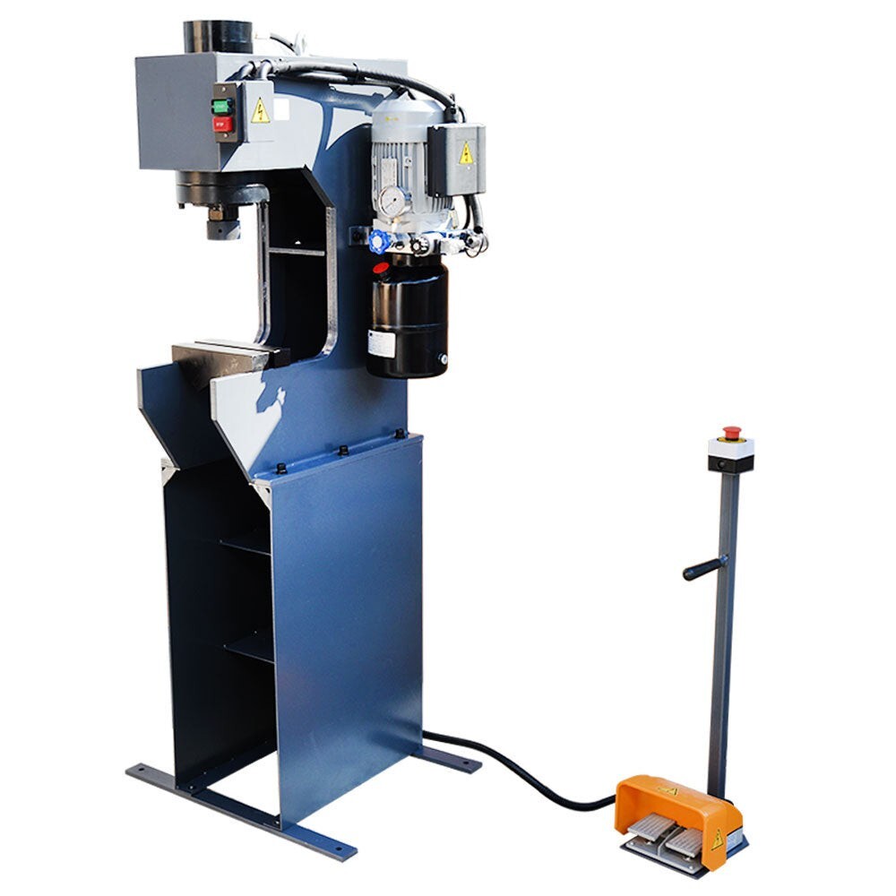 C-Frame 25 Ton Hydraulic Press 7-7/8″ Stroke 110 Volt Motor 3HP 3,360 RPM