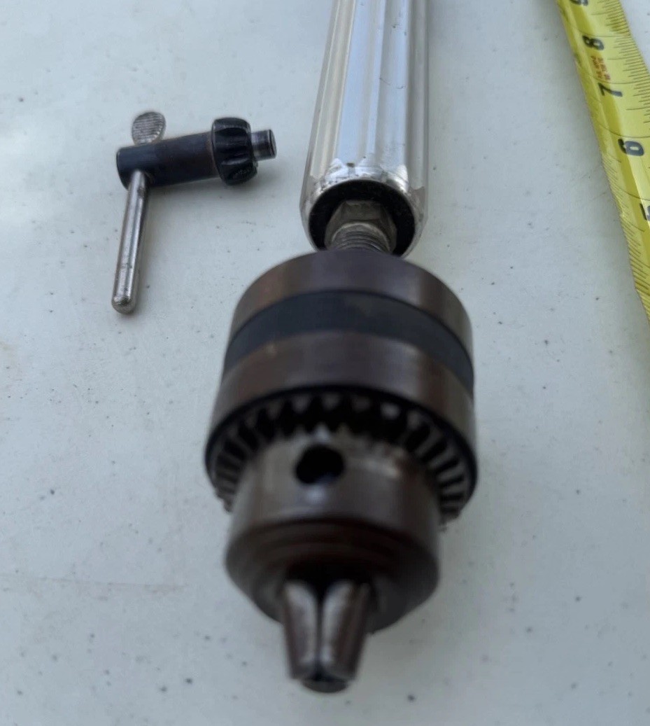 Vintage Dayton 50″ Flexible Shaft 2Z324 with 1/2″ Craftsman Chuck & Key