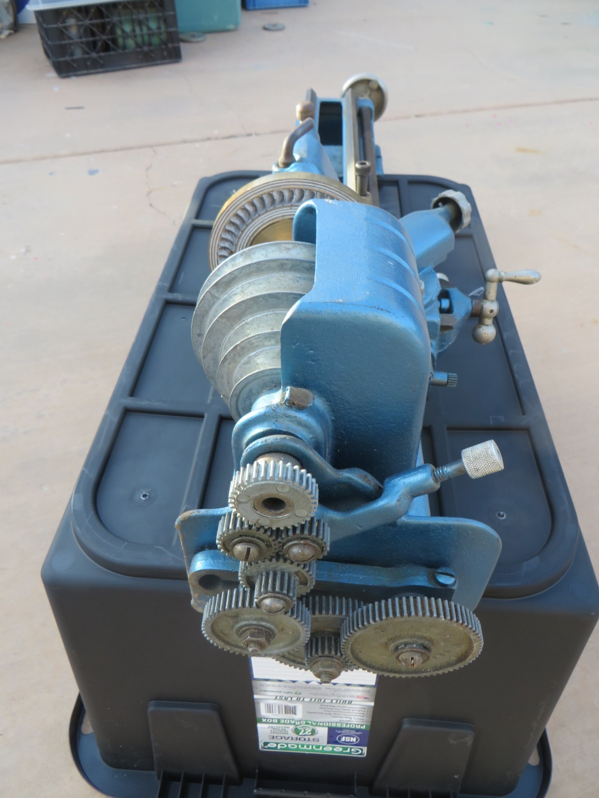 Vintage Craftsman Mini Lathe 1930s Blue