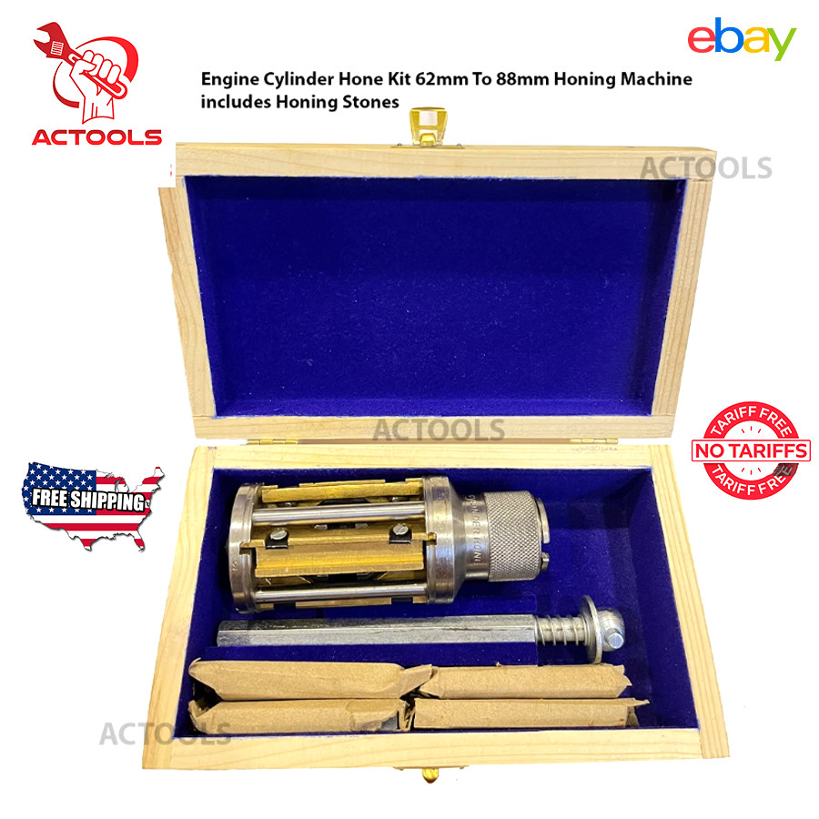 Cylinder Engine Hone Kit 62mm to 88mm Honing Machine+ 4 Set of Honing Stones