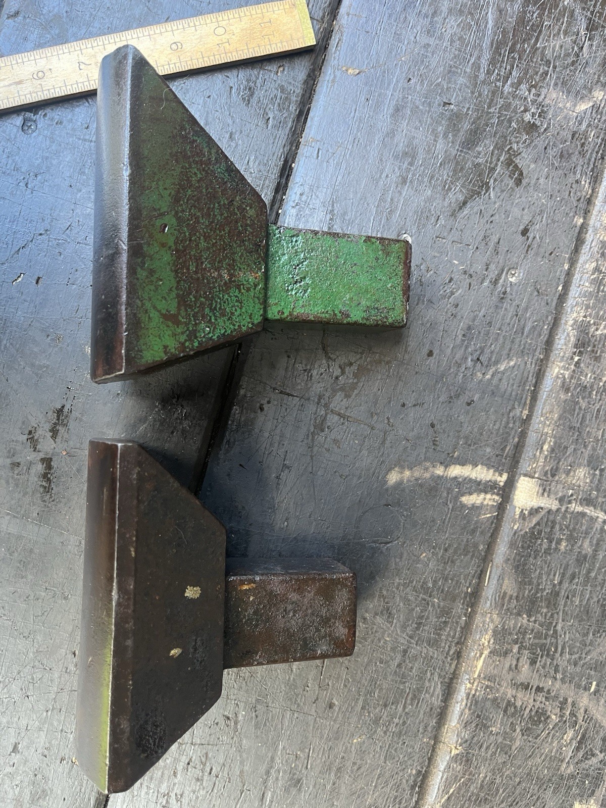 Pair Of Sheet Metal Stakes / Platent Table Stakes