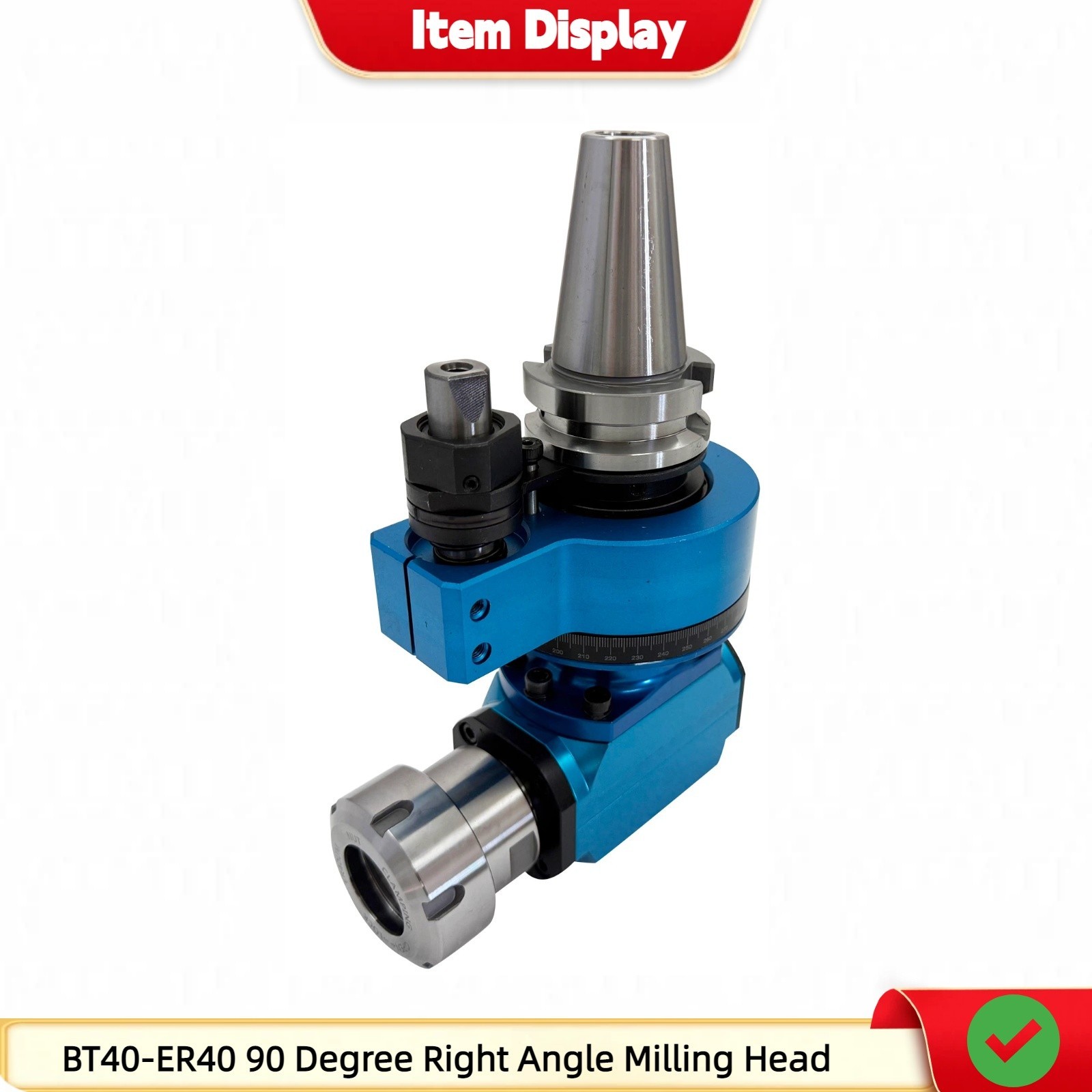 BT40-ER40 90 Degree Milling Head CNC Machining Center Side Milling Head