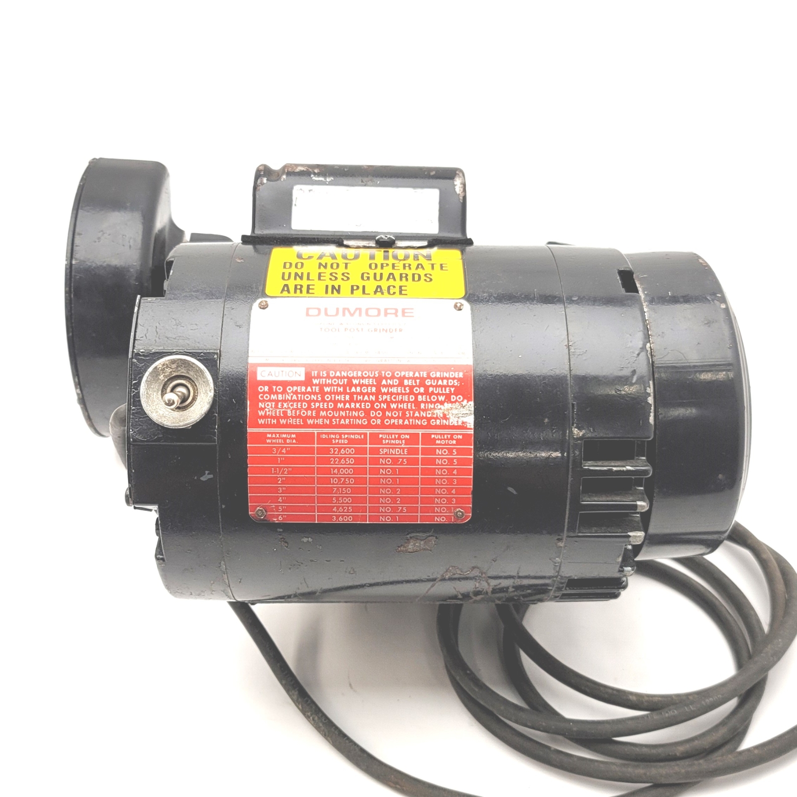 DUMORE 57-021 Model C6C34DZ1 Internal/External Tool Post Grinder, 120VAC, 1/2HP