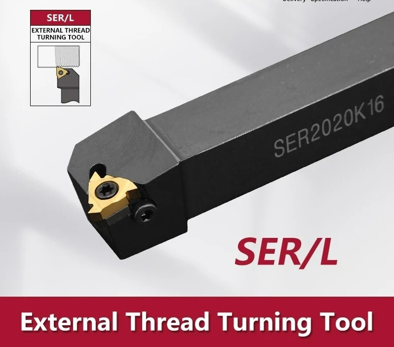 External Turning Tool Lathe Bar Holder SER1010H11 1212H16/11 1616H16/11 SER2020K