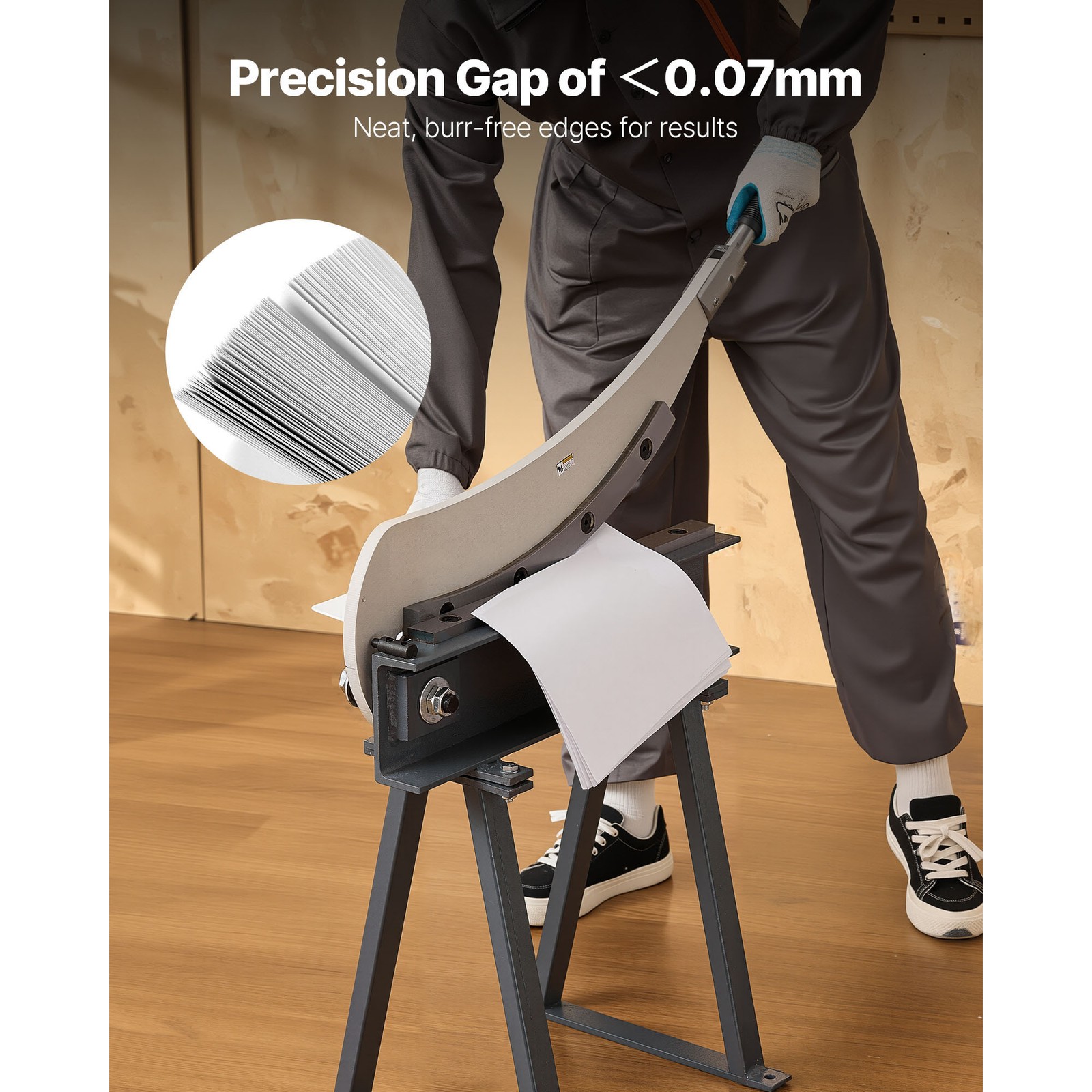 Uimoso 20-inch Manual Sheet Metal Cutter with Stand for Precise Cutting