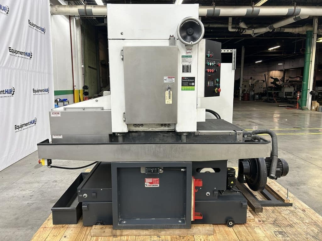 Timesavers LYNX 37MWT-D-60 37″ Wet Wide Belt Finishing / Deburring Machine (2…