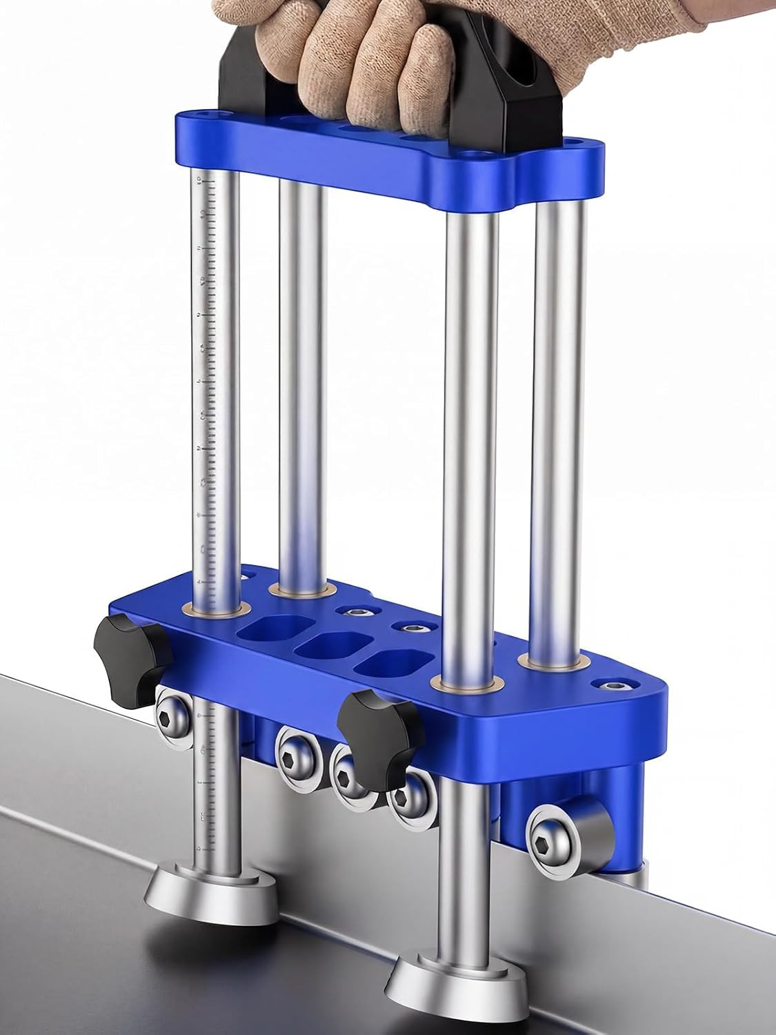 Sheet Metal Edge Bender, Dual-Station Roller Bending Tool for Thin Panels, Preci