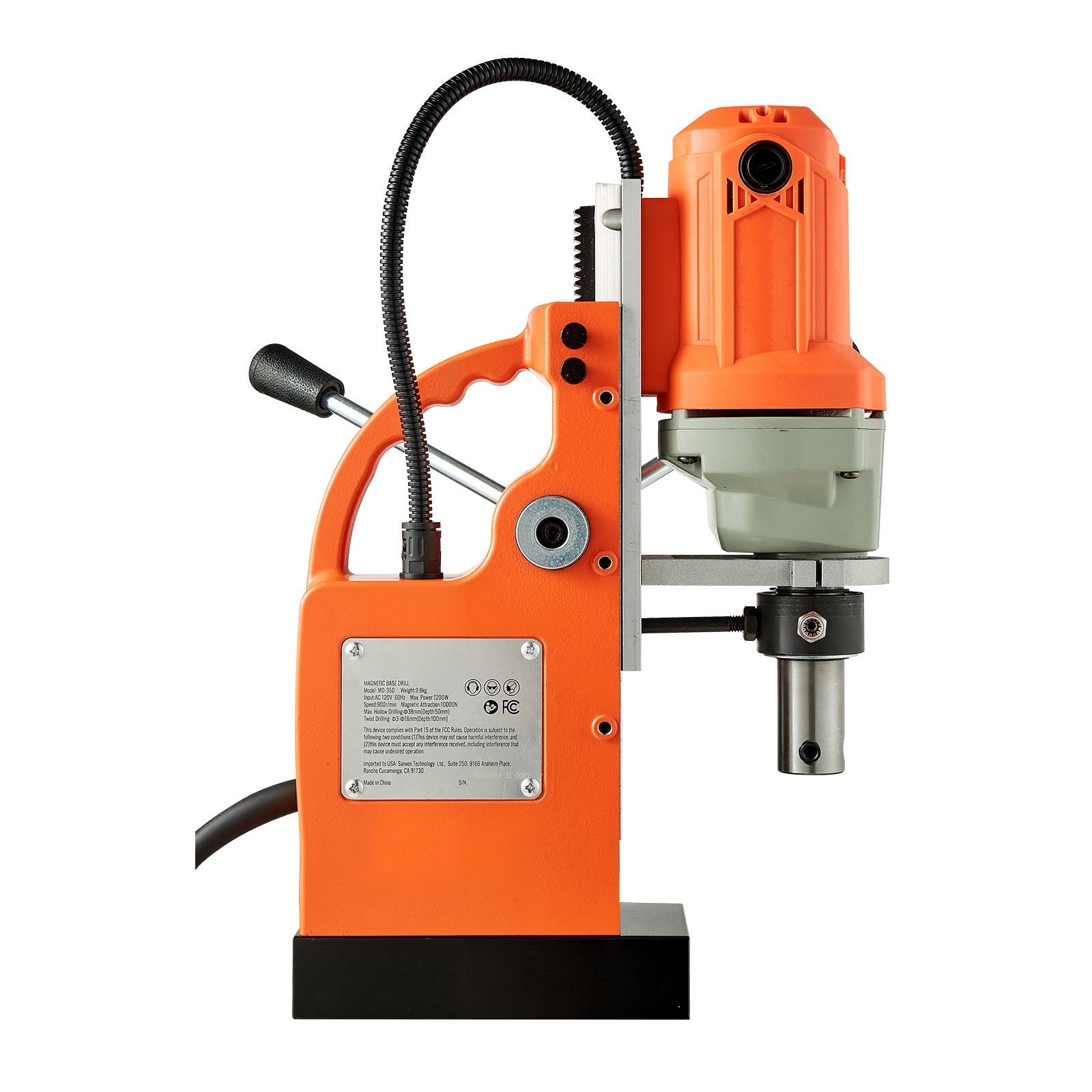 Magnetic Drill Press Mag Drill Press 1200 W 1.5 in Boring Diameter 900 RPM