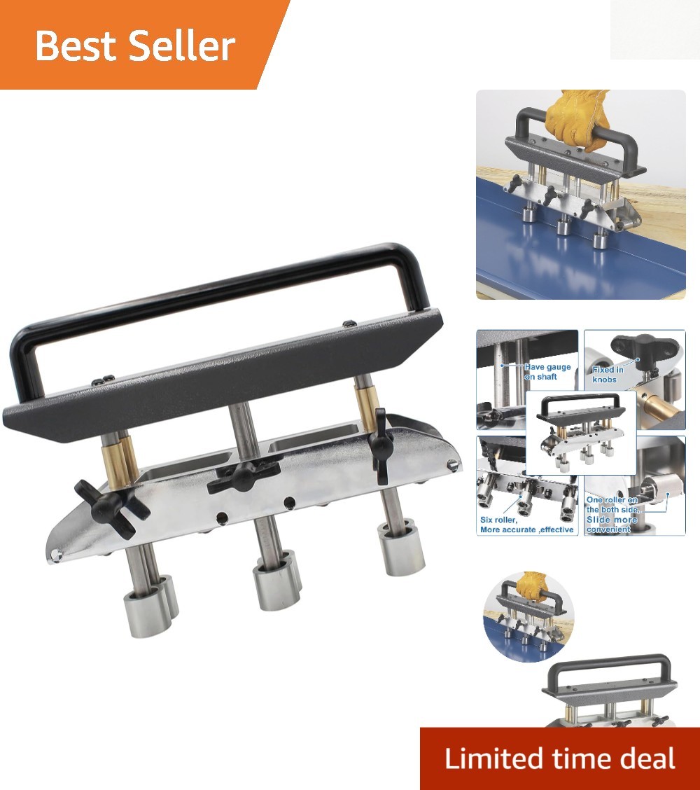 Durable 3-Station Roller Bender for 0.01-0.04 Inch Metal Plates – Versatile Use