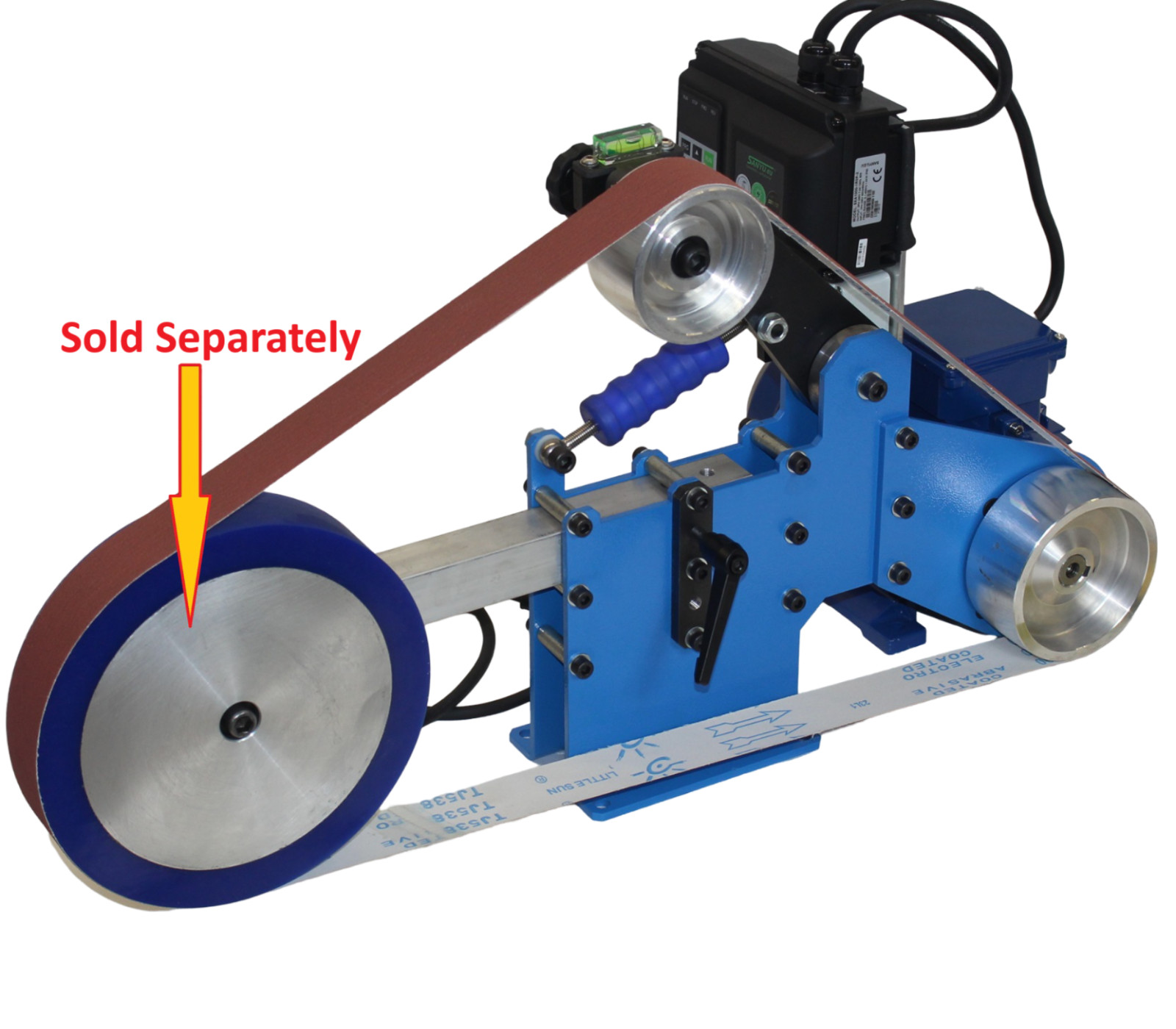 2×72 Belt Grinder – Complete with All Aluminium CNC machined Wheels – No Motor