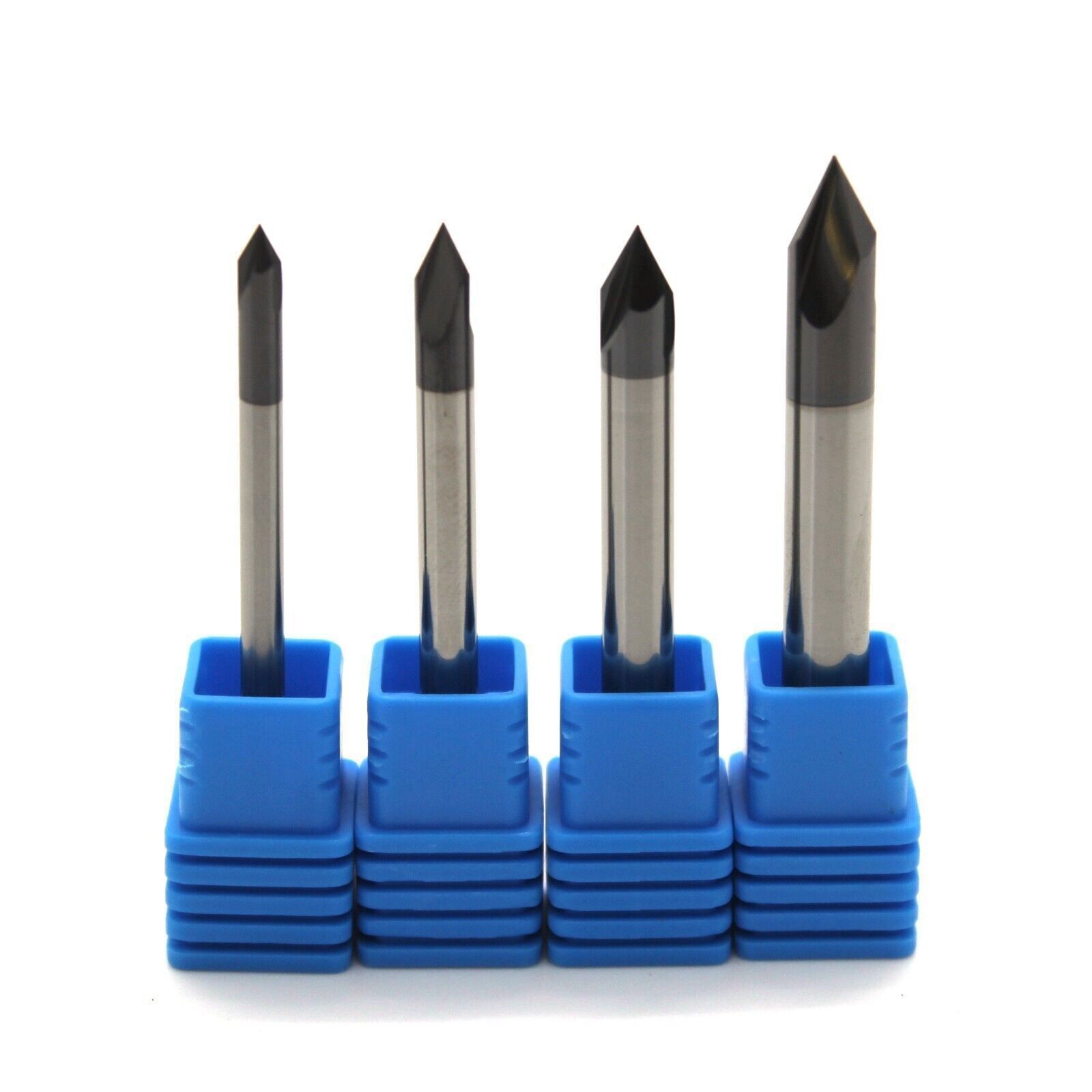 HRC55 Solid Carbide 60° Degree Chamfer End Mill Cutter 1mm-16mm – AlTiN coating