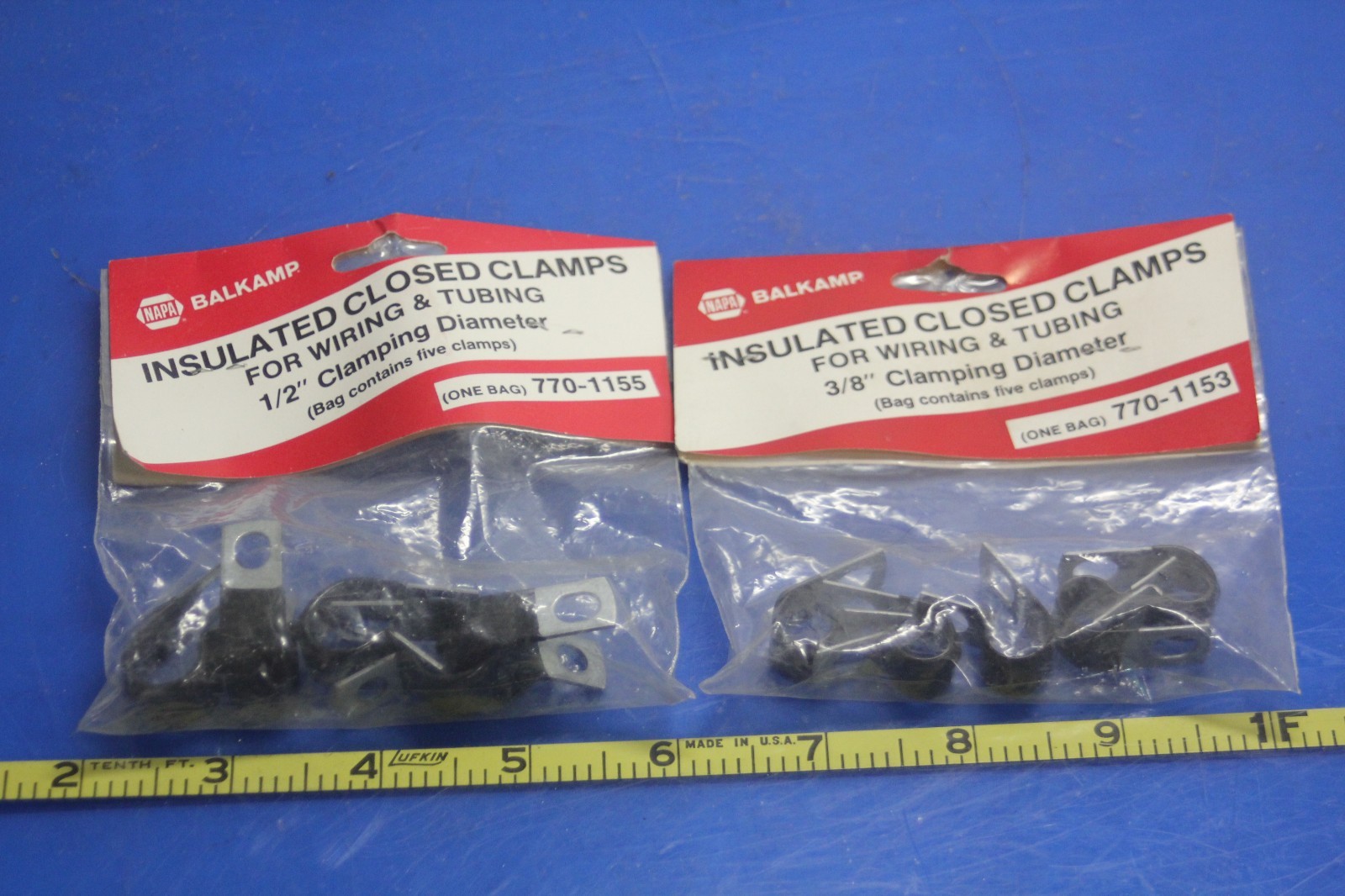 Napa Insulated Closed Clamps 3/8″ 770-1153 & 1/2″ 770-1155