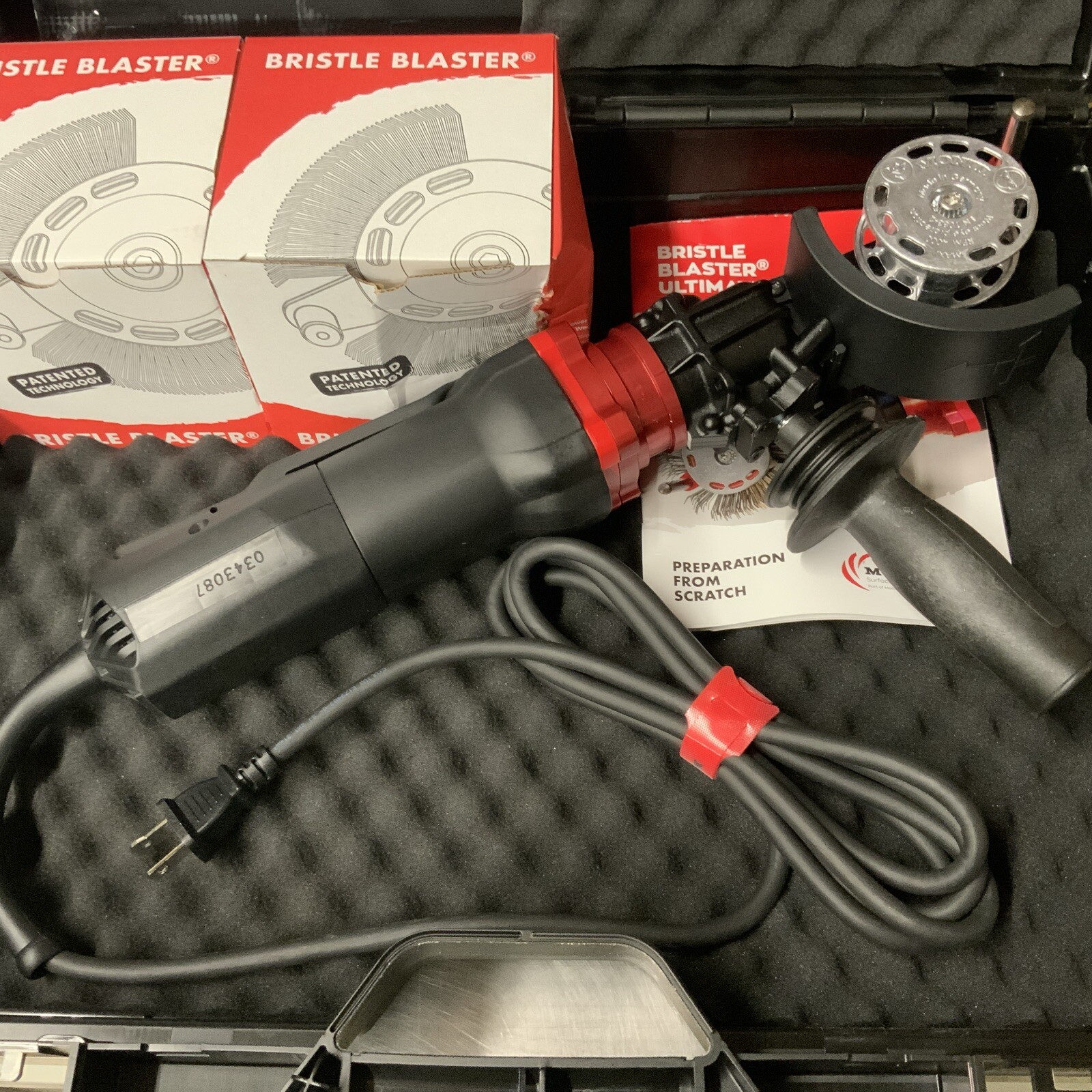 Bristle Blaster Kit Electric W/ 23 & 11mm Carbon Steel Belts
